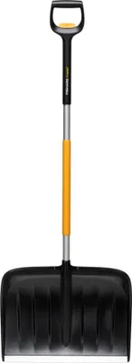 Produktbild von Fiskars X-series Teleskop-Schneeräumer, Schneeschaufel, Metall, Schwarz, Orange, Anpassbar, Ergonomisch, Polen, 53,2 cm