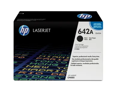 Produktbild von HP 642A Black Original LaserJet Toner Cartridge - 7500 Seiten - Schwarz - 1 Stück(e)