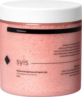 Produktbild von Syis Pink Balance – Rosa Magnesiumsalz für Fußbäder 600 g