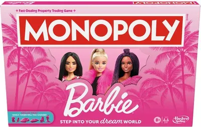 Produktbild von Hasbro Monopoly Barbie Brettspiel - Barbie Klassiker Spielzeug