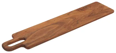 Servierbrett aus Akazienholz mit Griff, 70×15×1,5 cm