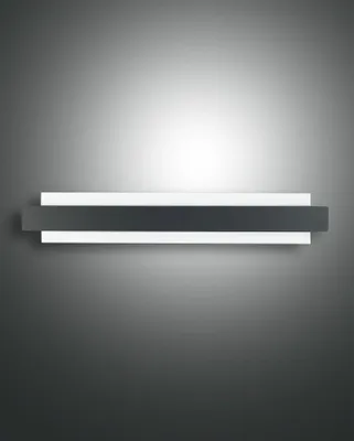 Produktbild von LED Wandlampe Metall B: 60 cm Schwarz länglich 3000 K 2150 lm Modern Wandleuchte