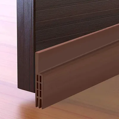 Imagen del producto de Burlete autoadhesivo, silicona marrón, 100 x 5 cm, para puertas