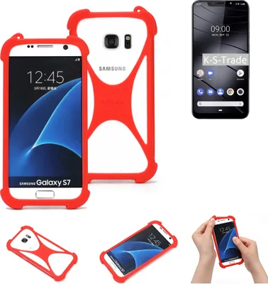 Produktbild von K-S-Trade Handy-Hülle kompatibel mit Gigaset GS195 Schutz-Hülle Bumper Silikon Schutz Hülle Cover Case Silikoncase Silikonbumper TPU Softcase