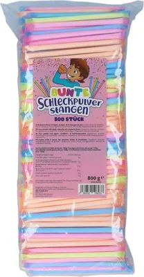 Produktbild von Bunte Schleckpulverstangen 500er