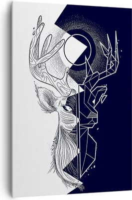 Produktbild von Bild auf Leinwand - Leinwandbild - Einteilig - Abstraktion modern - 70x100cm - Wand Bild - Wanddeko - Wandbilder - Leinwanddruck - Wanddekoration - Leinwand bilder - Wandbild - PA70x100-4059