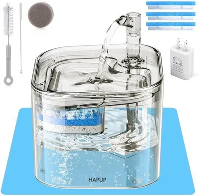 Produktbild von Stille Katzen-Trinkfontäne 2,2L mit Aktivkohle-Filter und USB-Pumpe