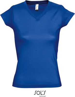 Produktbild von SOLs 11388 | Ladies V-Neck Moon Damen T-Shirt - Farbe: Royal Blue - Größe: M