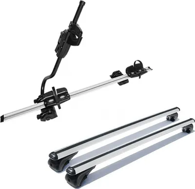 Produktbild von Dachträger + Fahrradträger Satz für VW Touran 2015-2025 Aluminium Schwarz 3tlg