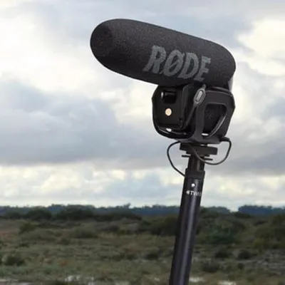 Productafbeelding van Boompole - Microfoon Statief - Audio Opnames - Lichtgewicht Aluminium - 2.1 Meter - Zwart