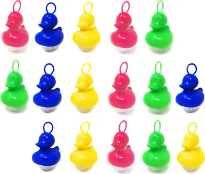 Produktbild von 16x Enten Angeln Pool Wasserspielzeug - Angelspiel Enten mit Öse & Gewicht | Kinder Spielzeug Entenangeln für Angeln mit haken | OHNE Angel - Bunt im Set