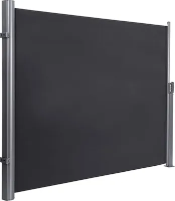 Produktbild von SONGMICS Alu Seitenmarkise 160 x 300 cm 280 g/m² ausziehbar Sichtschutz, Sonnenschutz für Balkon & Terrasse anthrazit  GSA160G