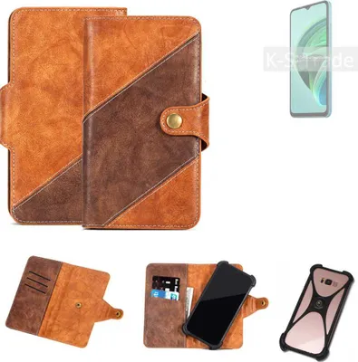 Produktbild von K-S-Trade Handyhülle Schutzhülle Bookstyle Case Wallet-Case kompatibel mit Xiaomi Redmi Note 11E 5G Cover Klapphülle Kantenschutz Smartphone