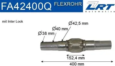 Produktbild von LRT FA42400Q Flexrohr Abgasanlage Auspuffrohr