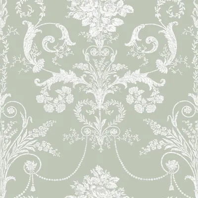 Produktbild von Laura Ashley Tapete - Josette Salbeigrün
