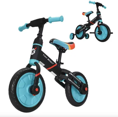 Produktbild von Loopfiets - Kinderfahrrad - Laufrad - Dreirad - 4-in-1 Kinderfahrrad - Abnehmbare Pedale