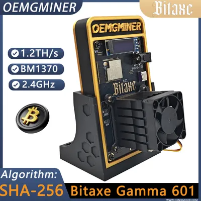 Produktbild von Bitaxe Gamma 601 BTC Miner - 1,2TH/s, Antminer S21 Pro BM1370 ASIC chip, WiFi 2,4G, 18W/TH, leise für Zuhause
