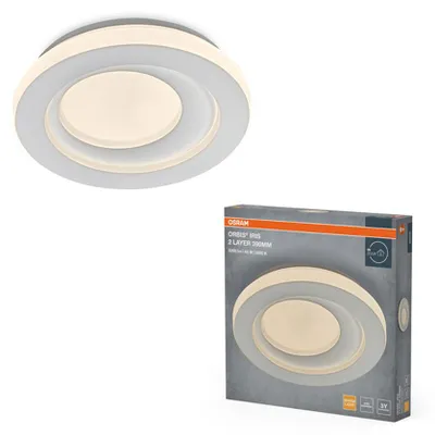 Imagen del producto de Lámpara de techo LED Osram Orbis Iris 2 capas, color blanco, diámetro 39 cm, 48W, 2000 lúmenes, luz blanca cálida, 3000K
