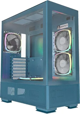 Obrázok produktu pre Montech SKY TWO, Midi Tower, PC, Modrá, ATX, micro ATX, Mini-ITX, Hranie, Modrá, Zelená, Červená
