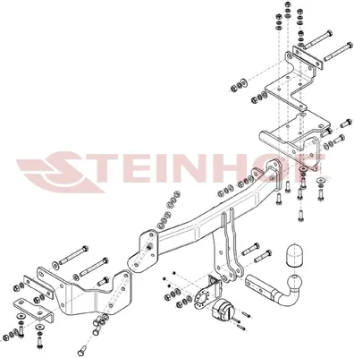 Produktbild von Z546721 Anhängerkupplung passend für HYUNDAI Santa Fe IV 2018 - -2020 starr