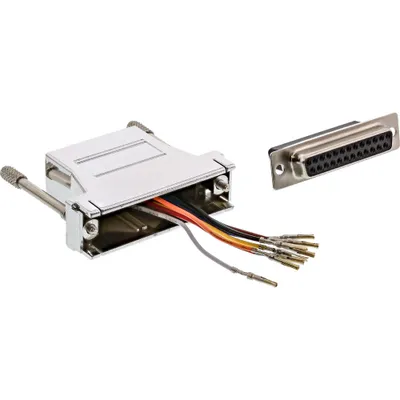 Produktbild von InLine® Adapter, 25pol Sub D Buchse an RJ45 Buchse, metallisiert