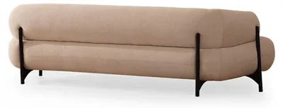 Produktbild von s Weißes Polstersofa Designer Textilcouch Wohnzimmer 3-Sitzer