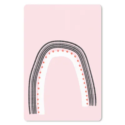 Produktbild von MuchoWow® Mauspad Mousepad Regenbogen - Minimalismus - Rosa 18x27 cm - Mousepads - Maus Mat - Pad - Mausunterlage