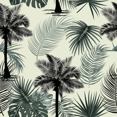 Produktbild von Klebefolie Palmen Selbstklebend Wandfolie Möbel Tapete Vinyl 44,5x300 cm