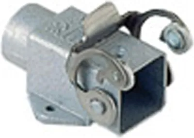 Produktbild von ILME Anbaugehäuse gewinkelt MKAX AP20 Gr.21.21 Zink 1Bügel Edelst. M20 seitl.
