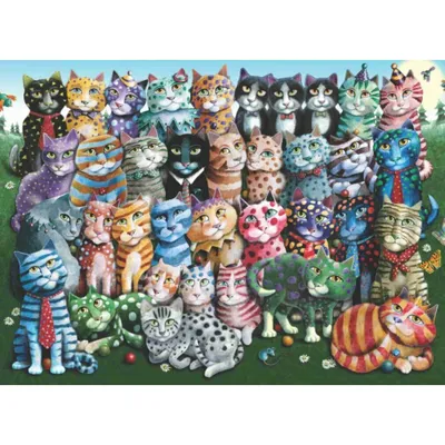 Immagine prodotto di ANATOLIAN Puzzle Cat Family Reunion 1000 Teile