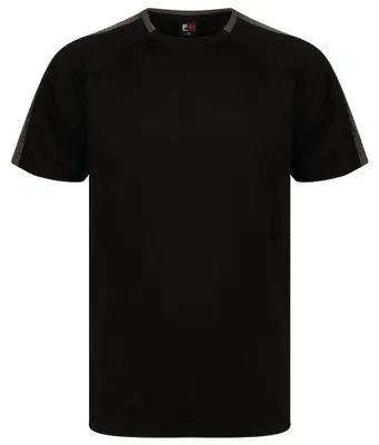 Produktbild von Finden & Hales - "Team" T-Shirt für Herren/Damen Uni LT4428 (XL) (Schwarz/Metall-Grau)