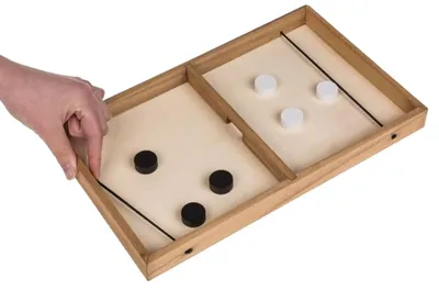 Produktbild von OOTB Holz-Puckspiel ca. 35 x 21 cm