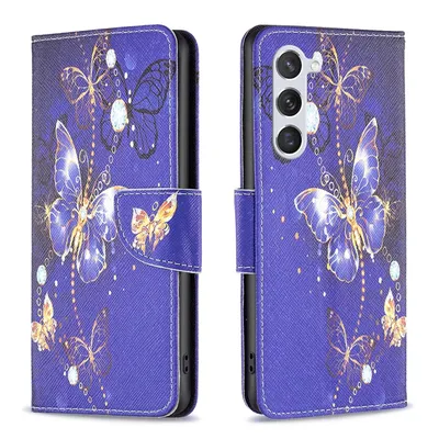 Image de Pour Samsung Galaxy S25 5G étui en similicuir Housse Book Wallet Motif Design Etuis