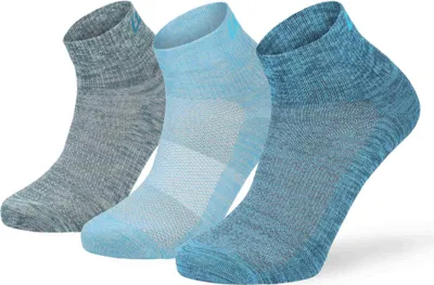 Produktbild von Lenz Performance Quarter Tech Socken, dunkelblau/hellblau/grün, 35-38