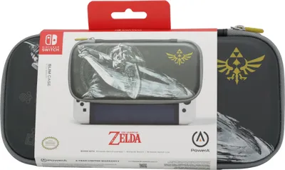 Produktbild von PowerA NSCS0087-01, Cover, Nintendo, Schwarz, Grau, Weiß, Filz, Nintendo Switch, Nintendo Switch Lite, Kratzresistent