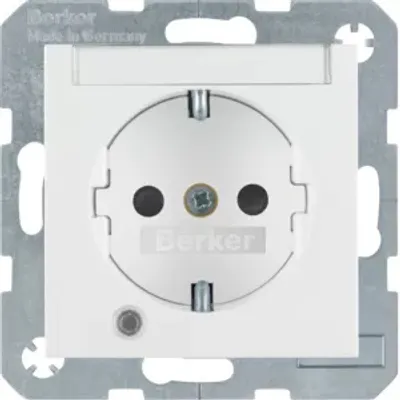 Produktbild von Berker SCHUKO-Steckdose pws/gl 41108989