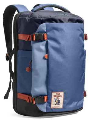Produktbild von tomtoc 40L Reiserucksack, TSA-freundlicher Handgepäck Rucksack Flugzeug – Coastal Blue-ripstop, Größe 40 Liter