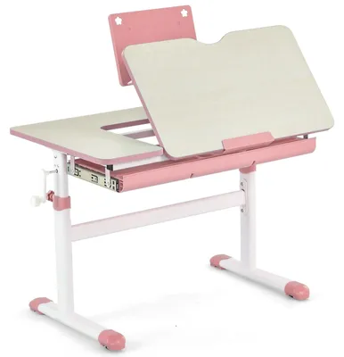 Image de Bureau réglable pour enfants - Table pour enfants - Bureau d'étude - Bureau d'écriture - Bureau avec tiroir