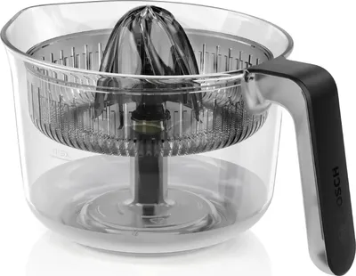 Produktbild von Bosch Zubehör MUZS68ZP, Zitruspresse, für frische Säfte, Ausgießer, Griff, Serviergefäß, Küchenmaschine Serie 6, 8