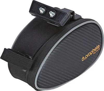 Produktbild von Prophete Fahrradtasche, Sattelpacktasche, 1,6 Liter Volumen, Montage unter dem Sattel, wasserabweisend, Breite 17 x Höhe 11 x Tiefe 10 cm, schwarz