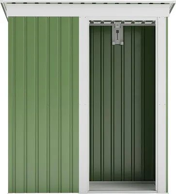 Produktbild von Gerätehaus Gartenhaus - verzinkter Stahl - Salbeigrün - 1,39 m² - BIRON