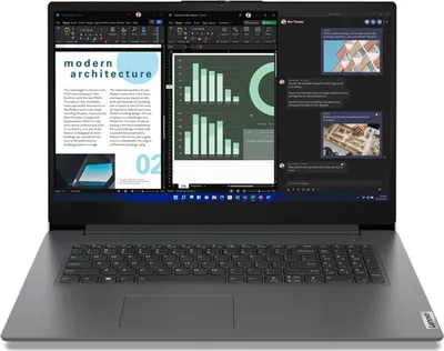 Produktbild von Lenovo V17 G4 IRU 83A2 - zawias 180° - Intel Core i7 1355U / 1,7 GHz - Win 11 Pro - karta graficzna Intel Iris Xe - 16 GB RAM - 512 GB SSD NVMe - 43,9 cm (17,3")