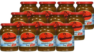 Image de Händlmaier Moutarde à l'ancienne de Bavière au raifort fin 335ml paquet de 12