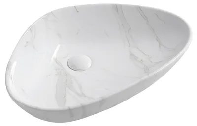 Produktbild von Sapho DALMA Keramik-Waschtisch 58,5x39 cm, carrara