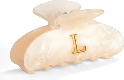 Image de Pince à cheveux élégante pour femme avec lettre L - Hypoallergénique & Durable