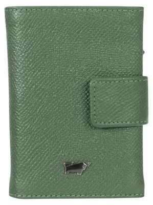 Produktbild von Minigeldbörse ROBIN RFID Slim Wallet Münzfach grün Herren - Leder