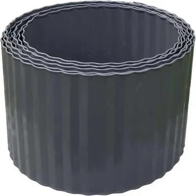 Produktbild von Wellstahl-Einfassung - 600 x H 14 cm - dunkelgrau