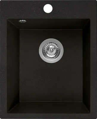 Produktbild von Granitspüle Küchenspüle 39x48 - Schwarz Einbauspüle Spülbecken -für 40cm Schrank