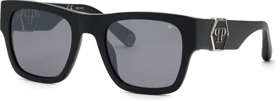 Immagine prodotto di Philipp Plein SPP042M 703X NERO SABBIATO/OPACO, occhiali da sole da uomo, taglia 54/23/145