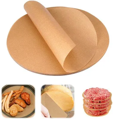 Produktbild von 100 Stück Antihaft-Papier, 22 cm Durchmesser, für Airfryer, Grill und Dampfgarer